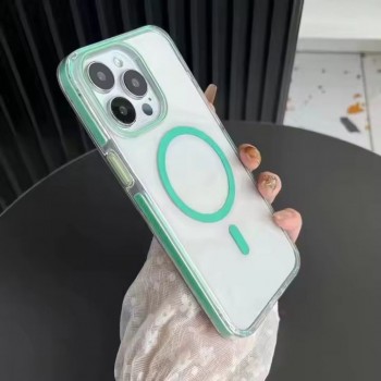 Захисний чохол для iPhone 16 Colorful Case з MagSafe, м'ятний