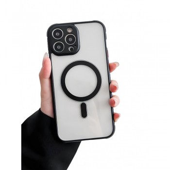 Чохол захисний для iPhone 13, Spigen Slim Armor, чорний, з підтримкою MagSafe, ударостійкий, тонкий