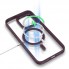 Прозорий чохол Color Clear Case з MagSafe для iPhone 13 — Плум Ред
