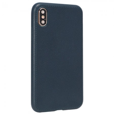 Чохол для смартфона iPhone 7/8, бренд TPU, модель Slim Leather Case, колір: синій, ультратонкий дизайн, захист від подряпин