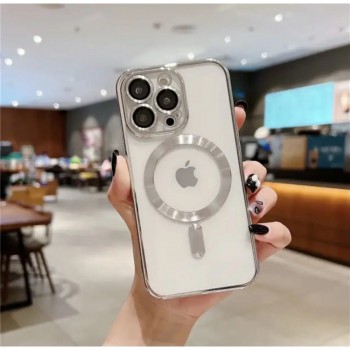 Захисний чохол для iPhone 15 Pro Max Electroplate з MagSafe, сірий