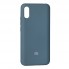 Защитный чехол для Xiaomi Redmi 9A  Silicone Case, серо-зеленый