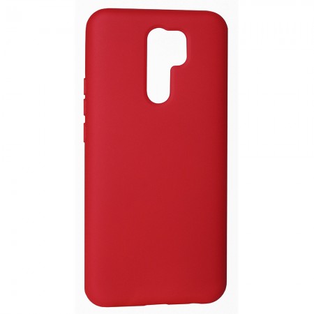 Защитный чехол для Xiaomi Redmi 9  Silicone Case, красный