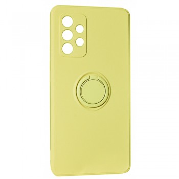 Захисний чохол для Samsung A32 Ring Silicone Case, м'який жовтий