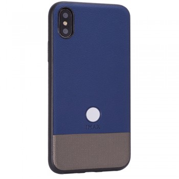 Чохол захисний для Samsung J5 2017 (J530) iMax Leather Back Cover, синій, натуральна шкіра, стильний дизайн