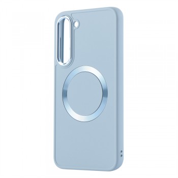 Захисний чохол для Samsung S23 Plus Metal Style Case with MagSafe, світло-блакитний