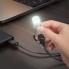 Адаптер перехідник USB-C для зарядки з LED-індикатором Hoco UA38A, сірий