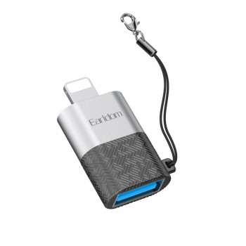 USB Адаптер перехідник OTG Earldom ET-OT74 для Lightning, USB 3.0, підтримка швидкої передачі даних