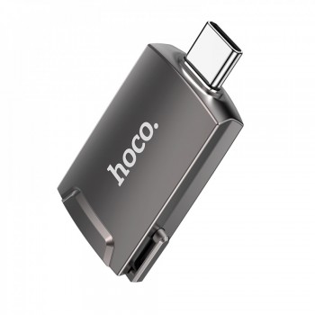 Адаптер USB-C на HDMI Hoco UA19, 4K 30 Гц, сплав цинку, з підтримкою мобільних телефонів та ноутбуків