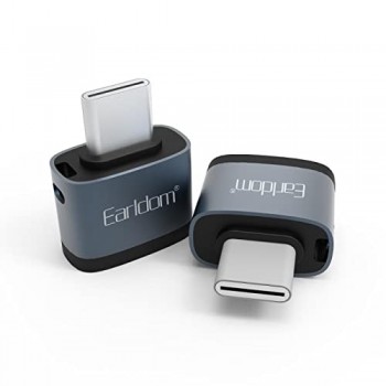 Перехідник USB-C на Micro USB Earldom ET-OT62, підтримка швидкої зарядки 2.1A, захист від короткого замикання, TPE та алюмінієвий сплав