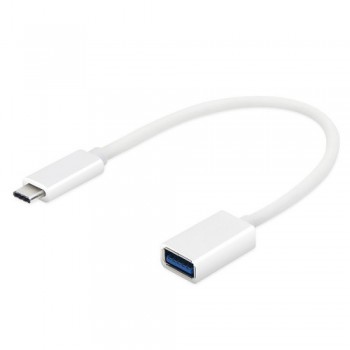 Адаптер перехідник OTG USB-C на USB Veron, 0.1 м, білий