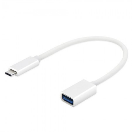 Адаптер перехідник OTG USB-C на USB Veron, 0.1 м, білий