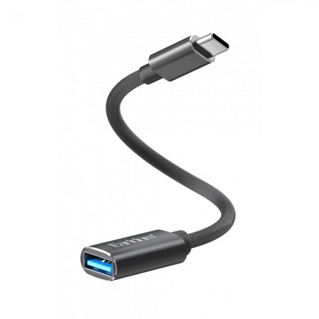Адаптер перехідник OTG USB-C на USB Earldom ET-OT85, підтримка швидкої передачі даних, сумісність з Android пристроями