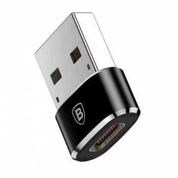 Адаптер перехідник USB A на USB C Baseus CAAOTG-01, чорний, 5A, 480 Mbps
