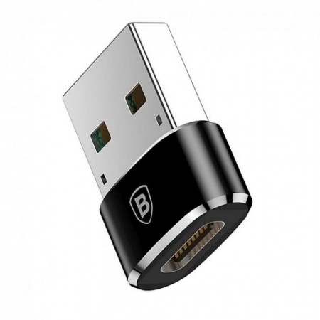 Адаптер перехідник USB A на USB C Baseus CAAOTG-01, чорний, 5A, 480 Mbps