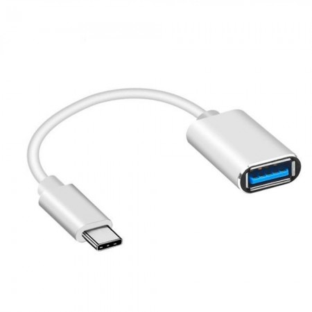 Адаптер перехідник OTG USB-C на USB 2.0 Baseus CAHUB-CB0, довжина 0.1 м, швидкість передачі даних до 480 Мбіт/с, сумісність з мобільними пристроями