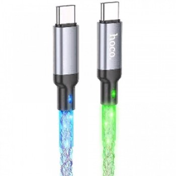 Кабель USB C to Lightning Hoco U112, 20W PD, 1 м, чорний