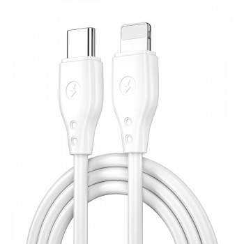 Кабель USB-C на Lightning WiWU Pioneer Wi-C002L, 30W PD, 1.2 м, білий