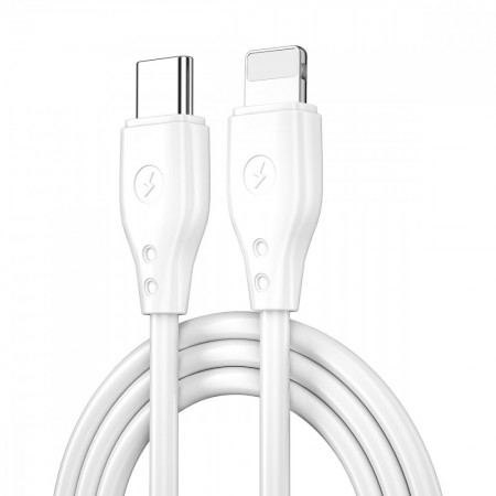 Кабель USB-C на Lightning WiWU Pioneer Wi-C002L, 30W PD, 1.2 м, білий
