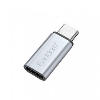 Адаптер перехідник USB-C на Lightning Earldom ET-OT104, підтримка швидкої зарядки, сумісний з iPhone та iPad