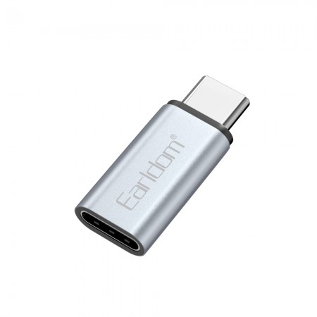 Адаптер перехідник USB-C на Lightning Earldom ET-OT104, підтримка швидкої зарядки, сумісний з iPhone та iPad
