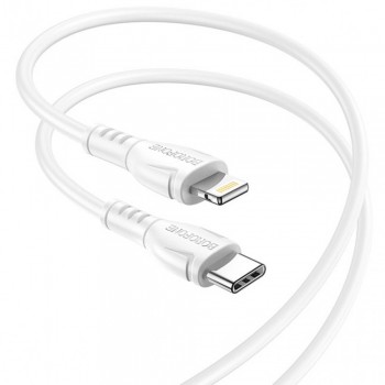 Кабель USB C to Lightning Borofone BX51, 1 м, 12W PD, підтримка передачі даних, до 3A
