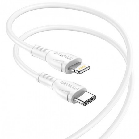 Кабель USB C to Lightning Borofone BX51, 1 м, 12W PD, підтримка передачі даних, до 3A