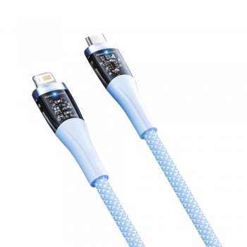 Кабель USB C to Lightning Veron CL05, 27W PD, 1.2м, синій