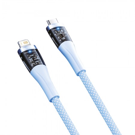 Кабель USB C to Lightning Veron CL05, 27W PD, 1.2м, синій