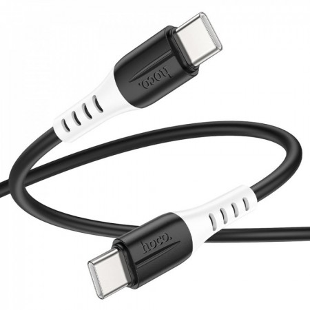 Зарядний кабель Hoco X82 Silicone USB Type-C to Type-C 60W 1м, силіконовий, 3A