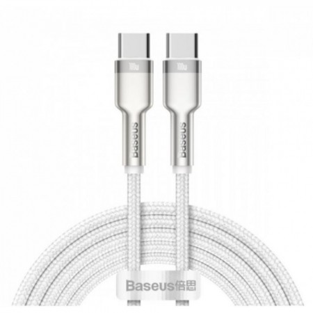 Кабель USB-C до USB-C 100W PD 2м Baseus Dynamic Series, білий