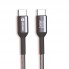 Кабель USB-C Veron CC14 Nylon Cable 240W, 1 м, чорний