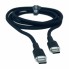 Кабель USB C to C Veron CC07, 100W, 1.2 м, чорний, силіконовий, висока міцність