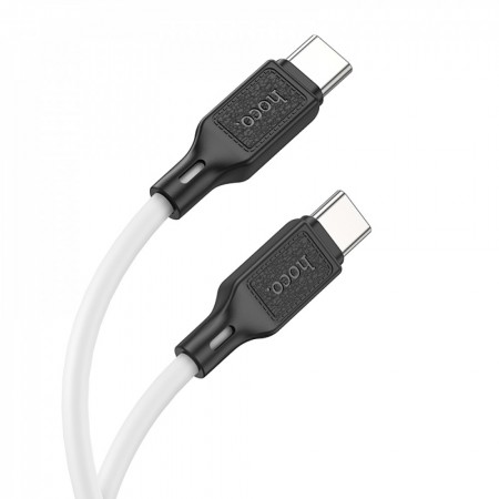 Кабель USB C to C Hoco X90, 60W, 1 м, силіконовий, підтримка швидкої зарядки Apple PD 20 Вт