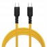 Кабель USB C to C 100W Veron CC072, жовтий, довжина 2м, силіконовий