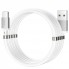Кабель USB Type-C Hoco U91 Magnetic 2.4A, 1 м, білий, магніти, міцна обмотка, висока еластичність