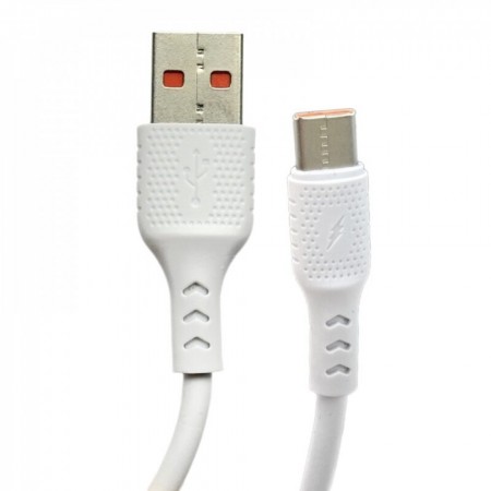 Кабель USB-C 2.4А 1м Veron TC03, силіконовий, екранований, корозійностійкі роз'єми