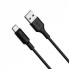 Кабель USB Type-C Hoco X25, 1 м, 2A, чорний, для швидкої зарядки та передачі даних