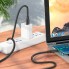 Кабель USB-C Borofone BX81, 3A, 1 м, чорний, силіконове покриття, гнучкий, підходить для зарядки смартфонів та планшетів