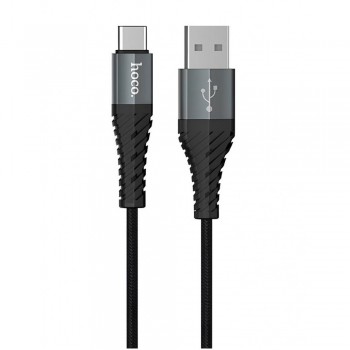 Кабель USB - Type-C Hoco X38, 1м, підтримка зарядки та передачі даних, нейлонова обплетка