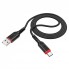Кабель USB Type-C Hoco X59, 1м, 2.4A, нейлоновий, чорний