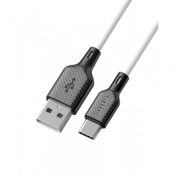Кабель USB C Earldom EC-154C, 2.4A, 1м, білий