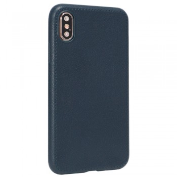 Захисний чохол для Xiaomi Redmi 7 TPU Slim Leather, синій