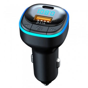 FM модуль MP3 Верон з Bluetooth 5.0, робоча напруга 12-24 В, дальність передачі 5-10 м, USB-вихід 5 В 3,1 А, підтримка MP3/WAV.