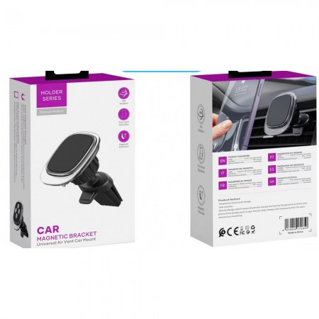 Автомобильный магнитный держатель COTEetCI CT062+CF015 для воздуховода