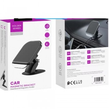Автомобільний магнітний тримач для телефону Baseus CT019+CF025, на клейкій основі