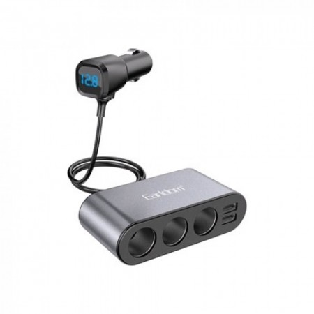 Розгалужувач прикурювача Earldom ES-CS2, 3S, 3.1A, 2 USB