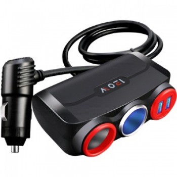 Розгалужувач прикурювача SK-803, 2S, 2.1A, 2 USB