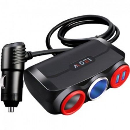 Розгалужувач прикурювача SK-803, 2S, 2.1A, 2 USB