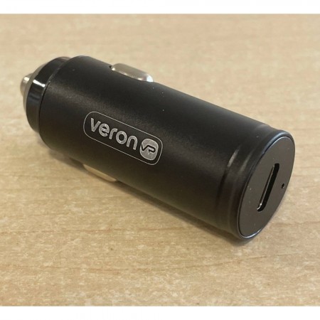 Автомобільний зарядний пристрій Veron T07 Metal W/P, 20W, USB-C, Q 3.0